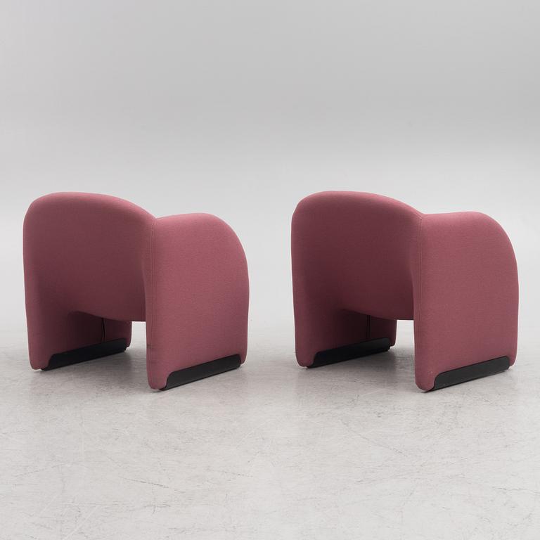 Pierre Paulin, a pair of "Ben" armchairs for Artifort, France, later part of the 20th century.