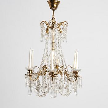 Chandelier, mid-20th century.