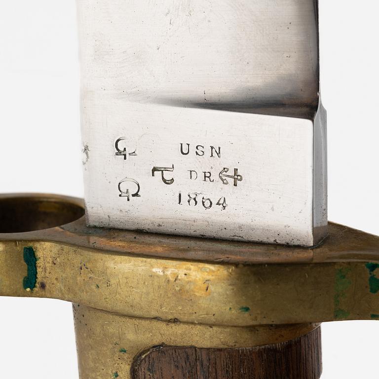 Bajonetter, ett par, USA, 1800-tal.