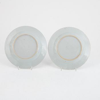 Parti porslin, 8 delar, Kina, 1700/1800-tal.