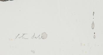 Peter Dahl, watercolour, signed.