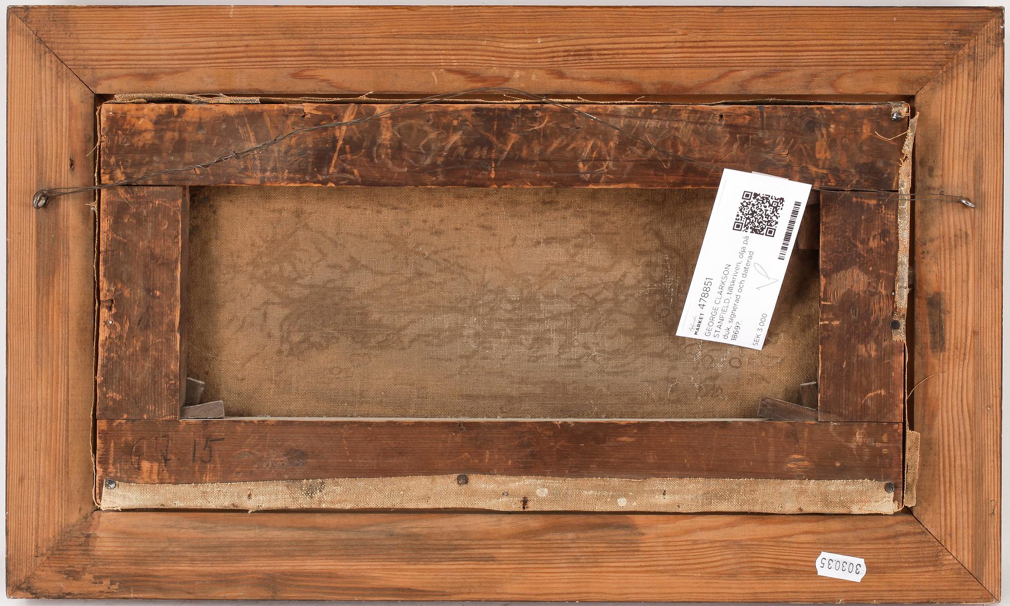 GEORGE CLARKSON STANFIELD, tillskriven, olja på duk, signerad och daterad 1869?.