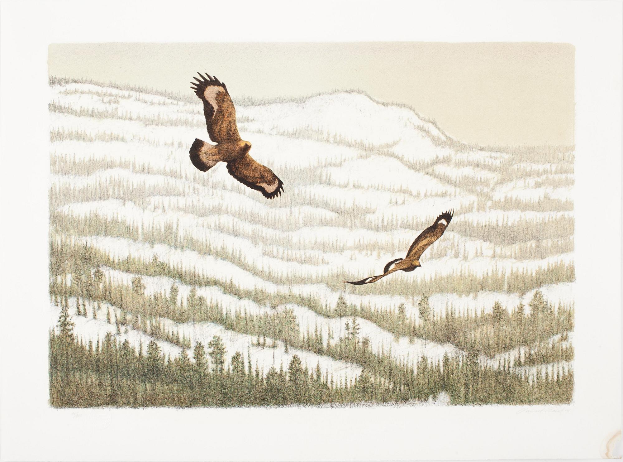 LENNART SAND, portfölj med sex färglitografier, sign 95/280 o dat -91.