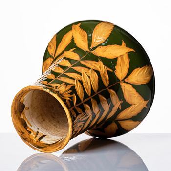 Gunnar G:son Wennerberg, two ceramic Art Nouveau vases, Gustavsberg, Sweden, one dated 1907.