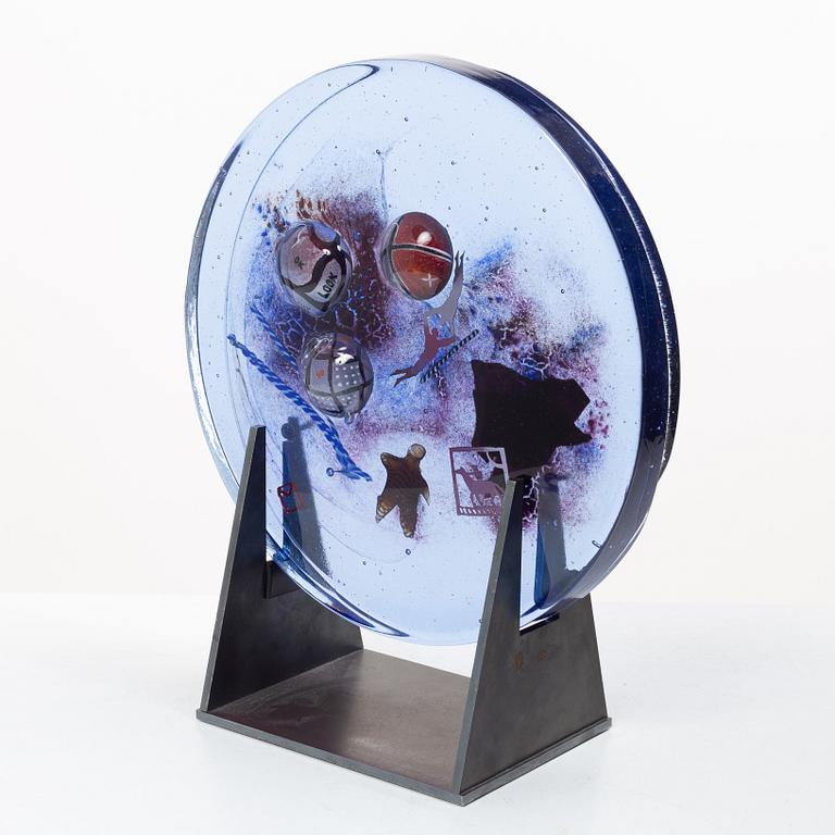 Bertil Vallien, Unique glass sculpture, Kosta Boda.