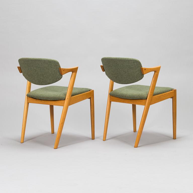 Kai Kristiansen, A set of four 'Z-chair' chairs, Denmark, 1960's.