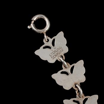 ARMLÄNK, sterlingsilver samt emalj, Volmer Bahner, Danmark, 1900-talets andra hälft. Vikt 10 g.