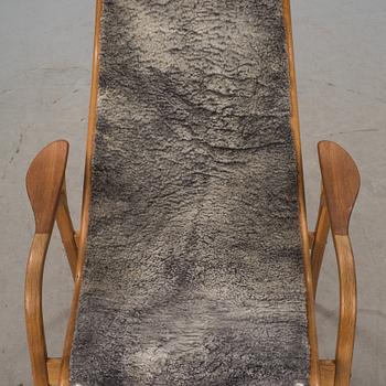 FÅTÖLJ med FOTPALL, "Lamino", Yngve Ekström.