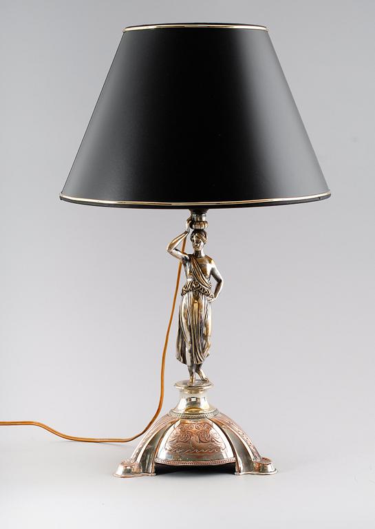 BORDSLAMPA, pläter, omkring år 1900.