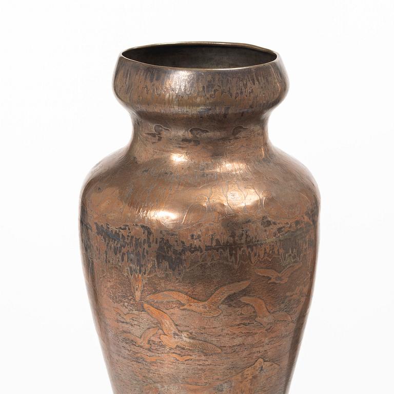 Carl Hjalmar Norrström, Vase, Art Nouveau, dated 1902.