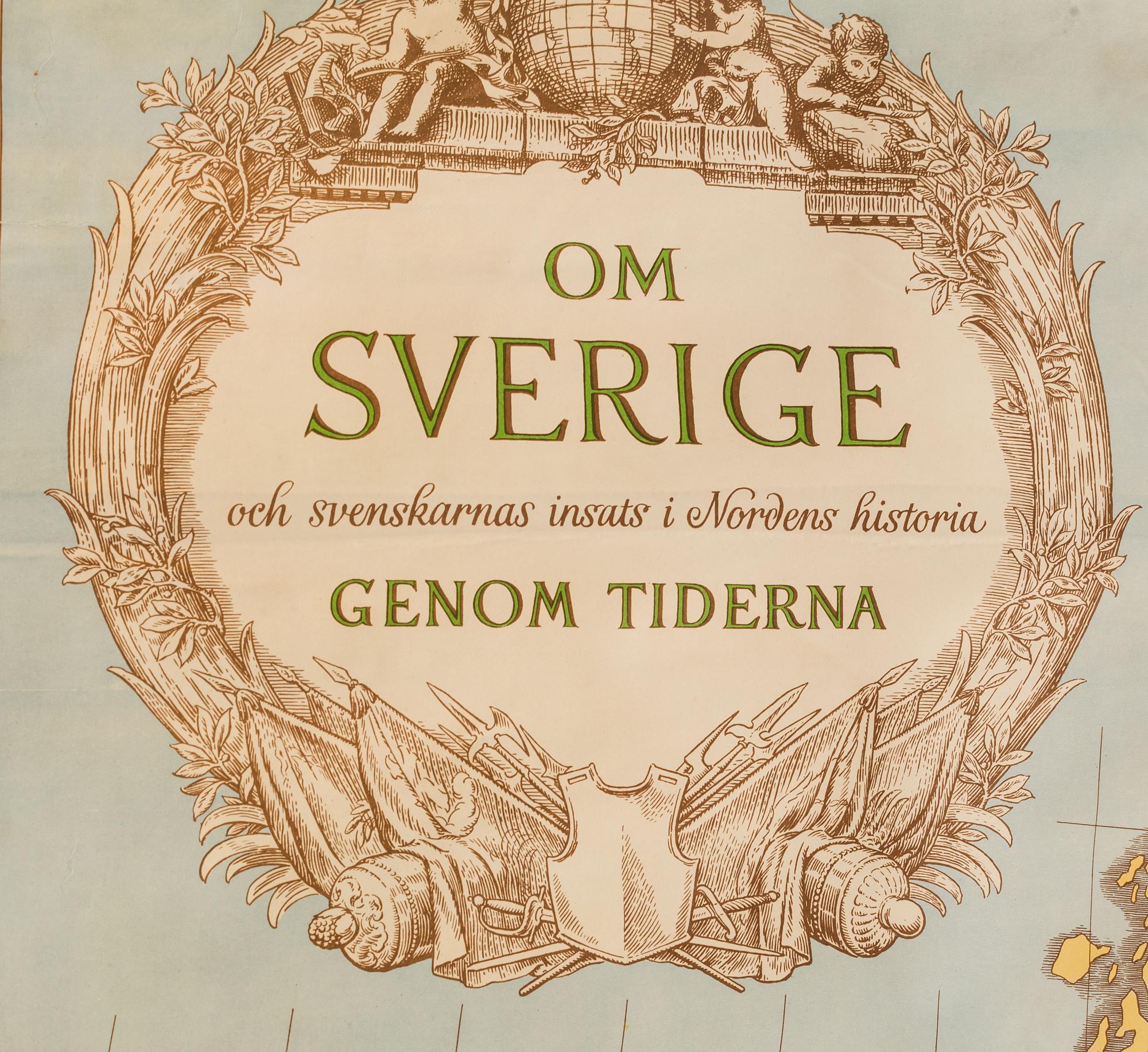 MAP OF SWEDEN.