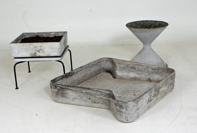 BLOMSTERLÅDA, BLOMSTERURNA samt SANDLÅDA, troligen Willy Guhl, Schweiz.