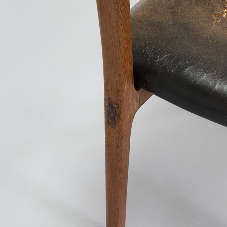 Ole Wanscher, A rosewood armchair, model J2883, cabinetmaker AJ Iversen, Denmark 1960s.