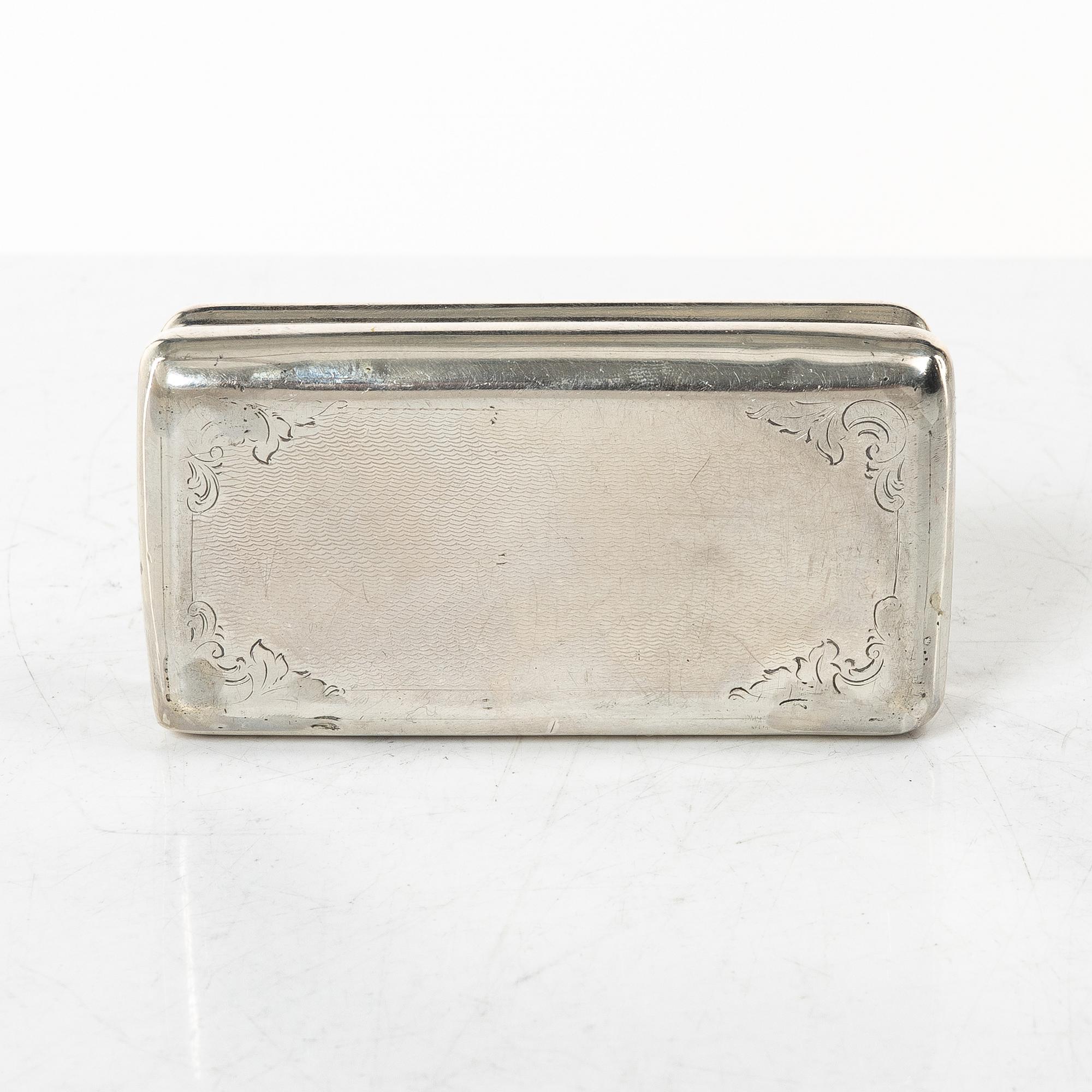 Samling silver, mestadels GEWE, 7 delar, vikt ca 550 gram.