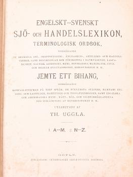 PARTI BÖCKER, 11 st, olika ämnen, bla "Med bue og pil" av Carl Dreyer. 1800-1900-tal.