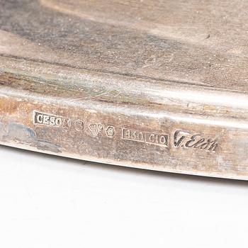 Three silver candelabra, GAB, Stockholm 1967, and Thore Eldh for Ceson, Gothenburg 1977.