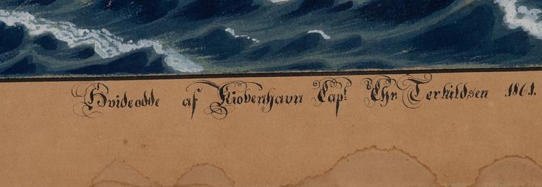 Jörgen Peter Olsen, the Råsegelskoner "Hvideodde" of Copenhagen (Capt. Chr. Terhildsen 1861).