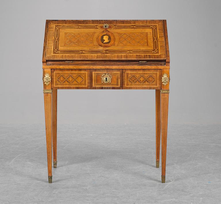 A Gustavian secretaire by G. Iwersson, not signed.