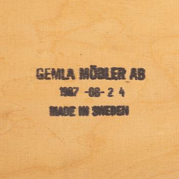 A set of seven 'Cattelin' chairs, Gemla, late 20th century.