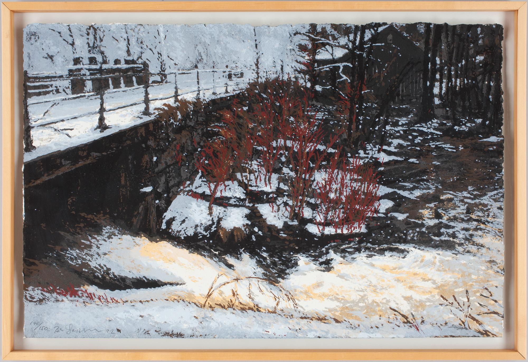 BO LARSSON, färglitograi, 146/150, sign.