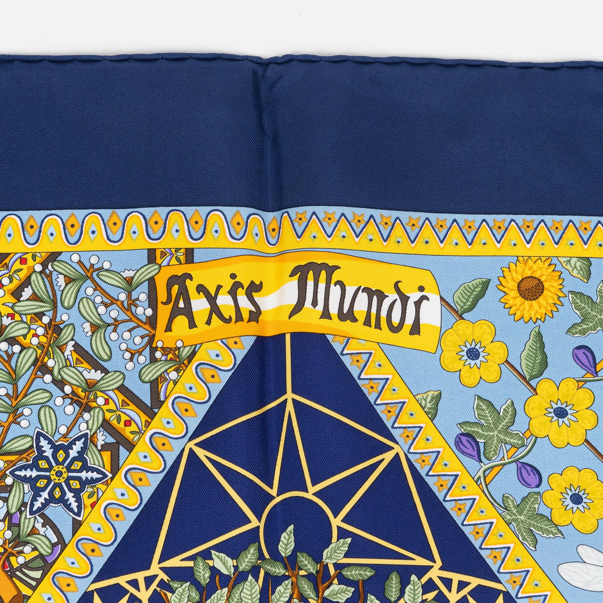 Hermès, scarf, "Axis Mundi".