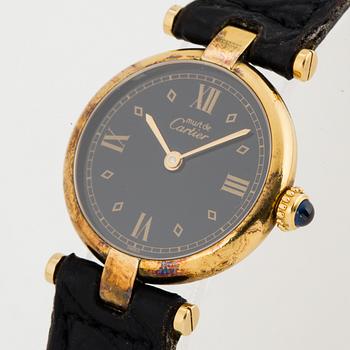 Must de CARTIER, Vermeil, wristwatch, 24 mm.