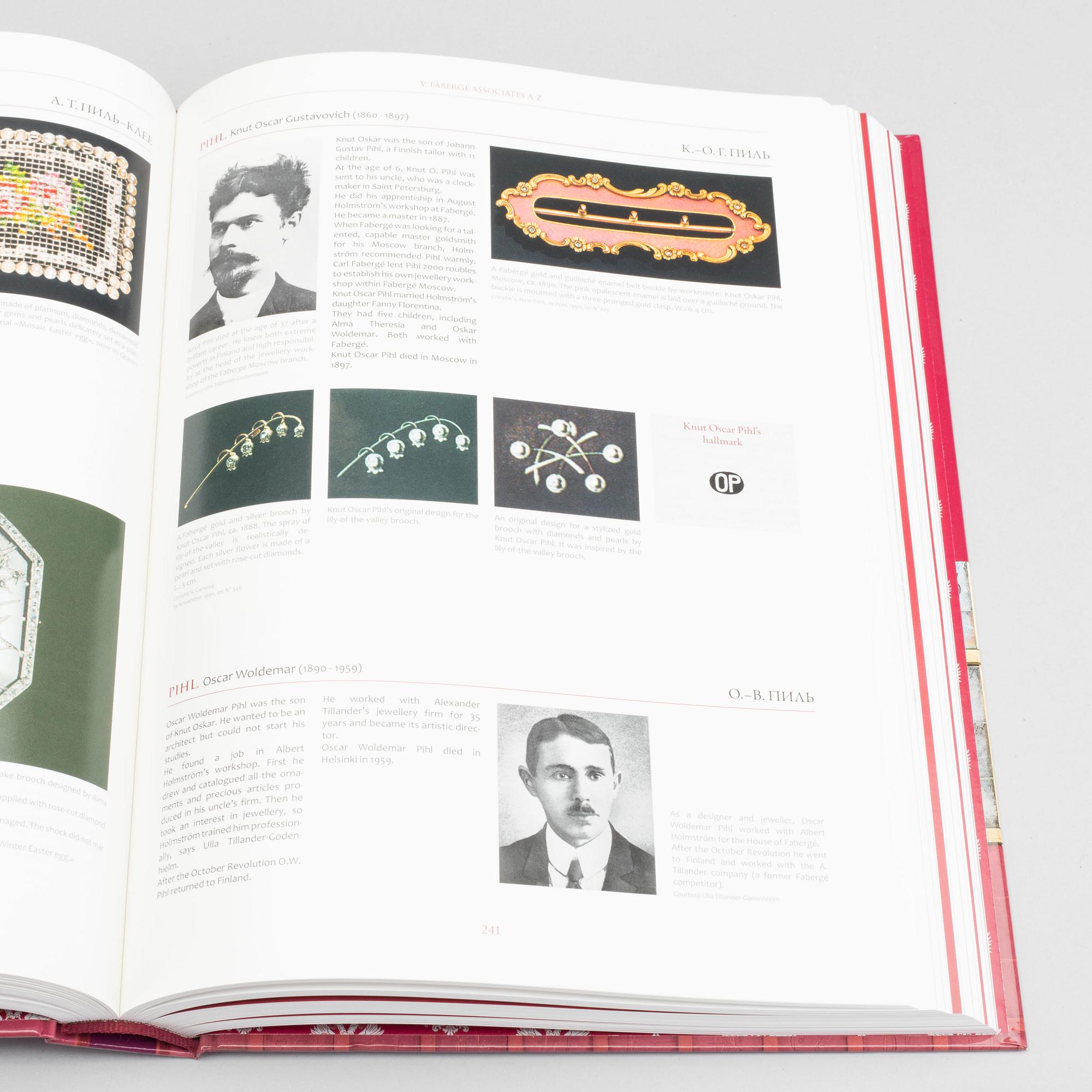 "FABERGÉ, A COMPREHENSIVE REFERENCE BOOK", Tatiana F. Fabergé, Valentin V. Skurlov, Eric-Alain Kohler. Genéve 2012.