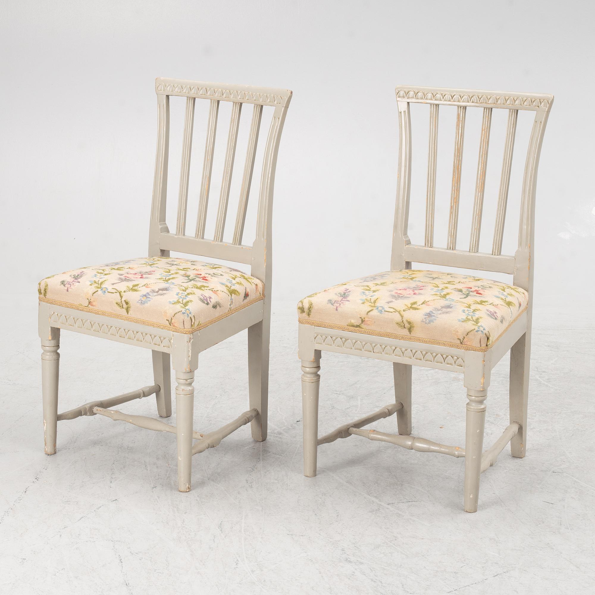 Chairs, a pair, Gustavian, 19th century.