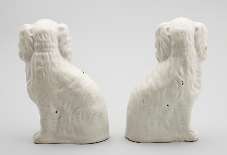 FIGURINER, 1 par, porslin, 1800-tal.
