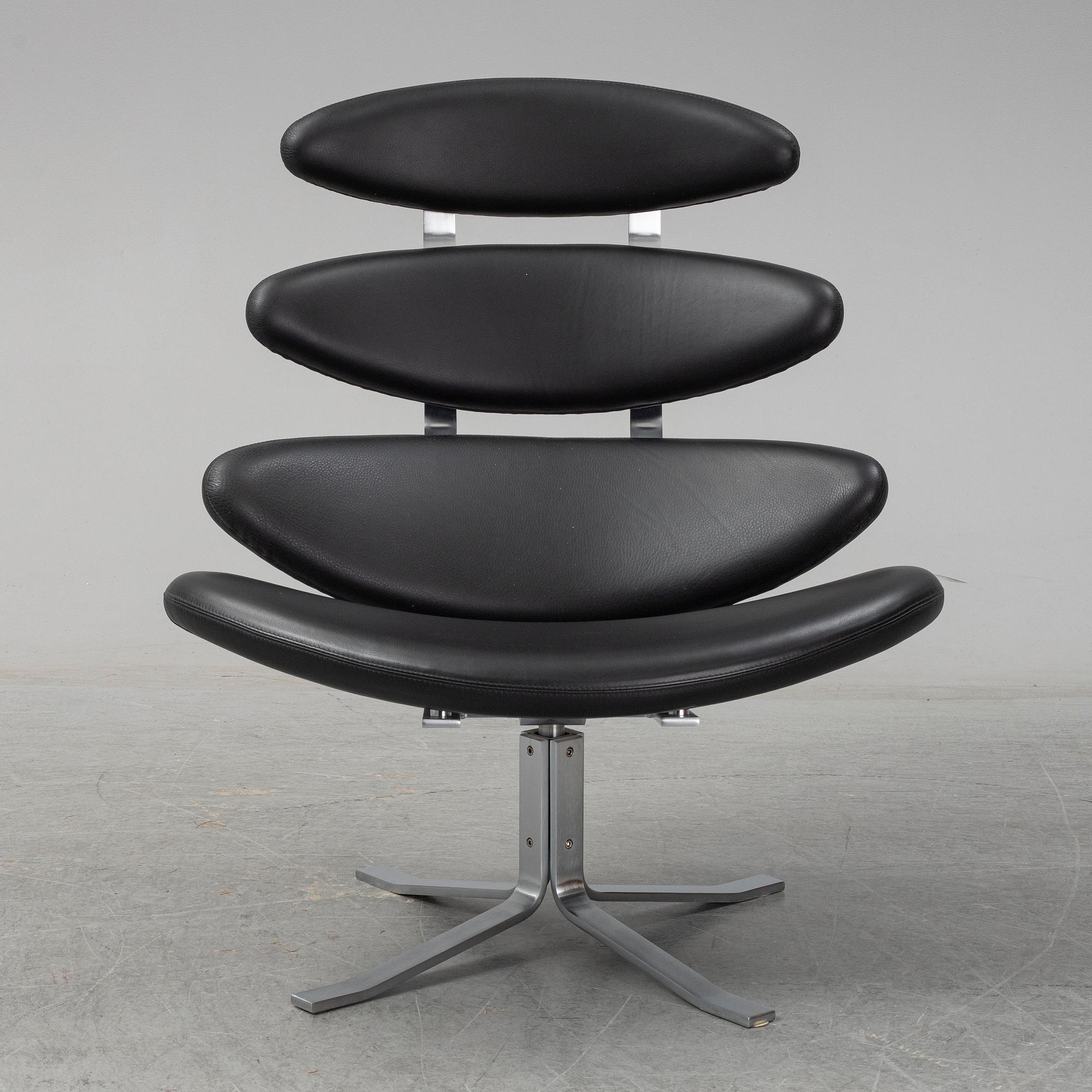 POUL VOLTHER, fåtölj, "Corona EJ 5", Erik Jørgensen, Danmark, 2000-tal.