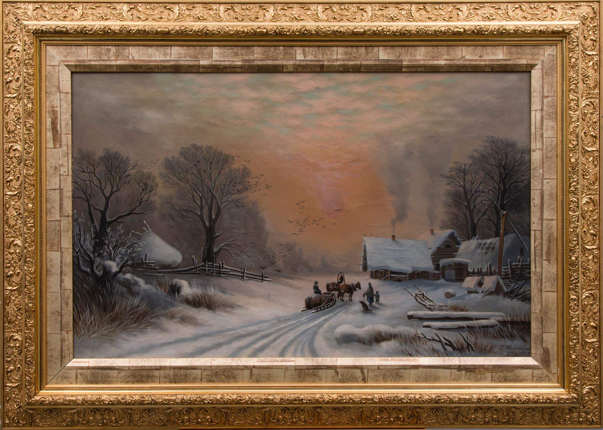 RAM, ca 1900, målning, kopia, signerad I.Heinricius.