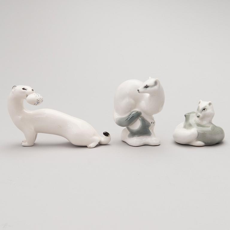 12 Lomonosov porcelain figurines, Russia and USSR, the latter half of the 20th century.