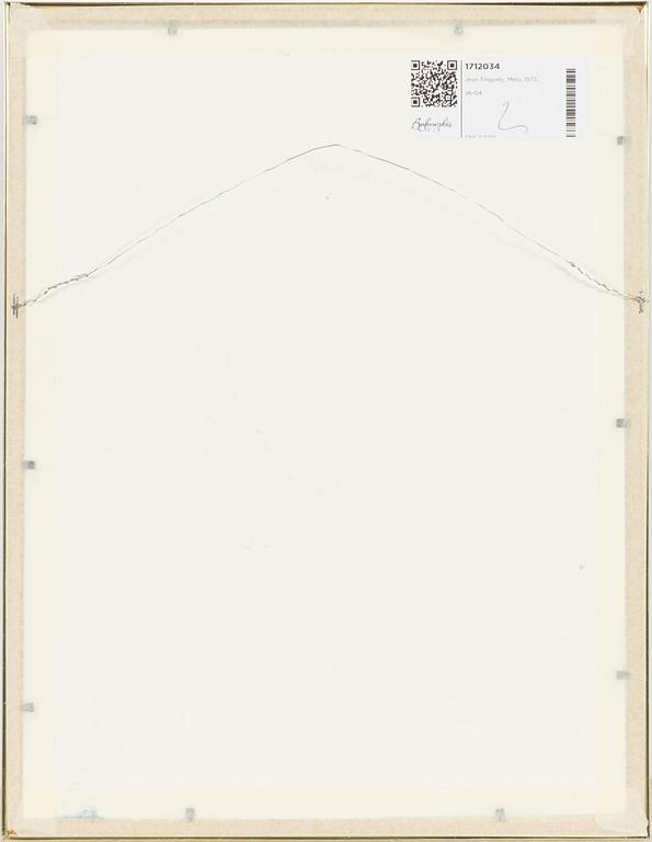 Jean Tinguely, Composition, from "Méta".
