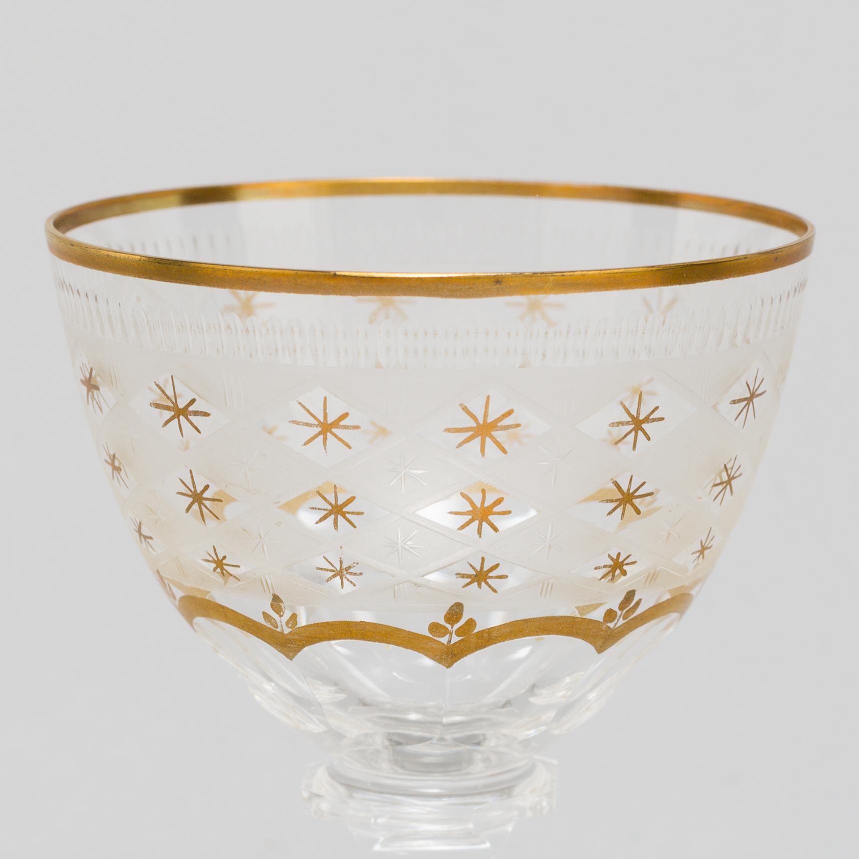GLASSERVIS 140 delar, "Odelberg", Kosta, 1900-tal.
