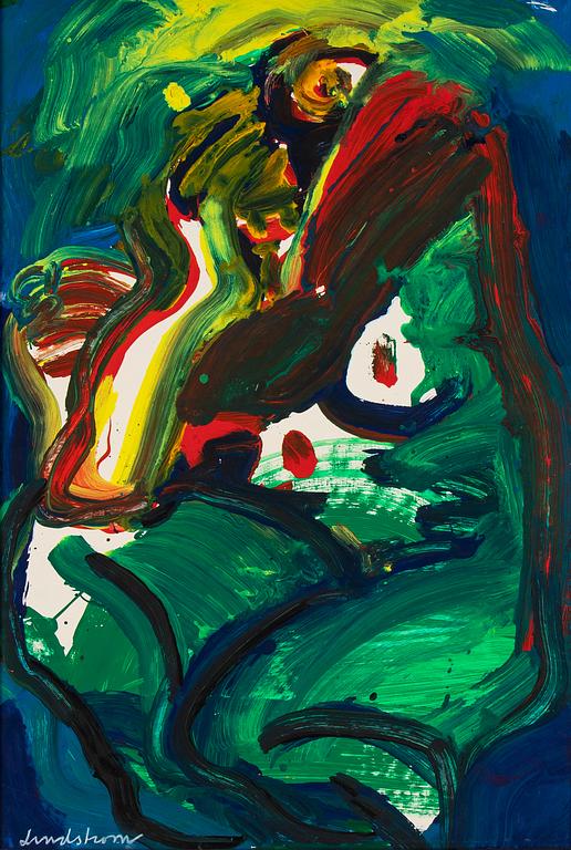 Bengt Lindström, gouache on paper/canvas, signed.