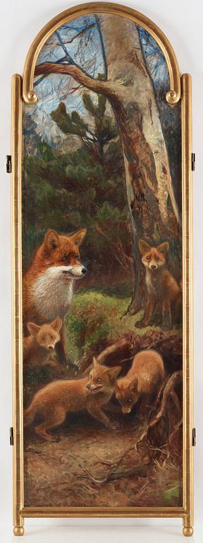 Bruno Liljefors, Fox family.