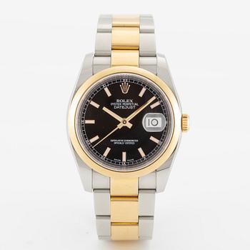 Rolex, Datejust, wristwatch, 36 mm.