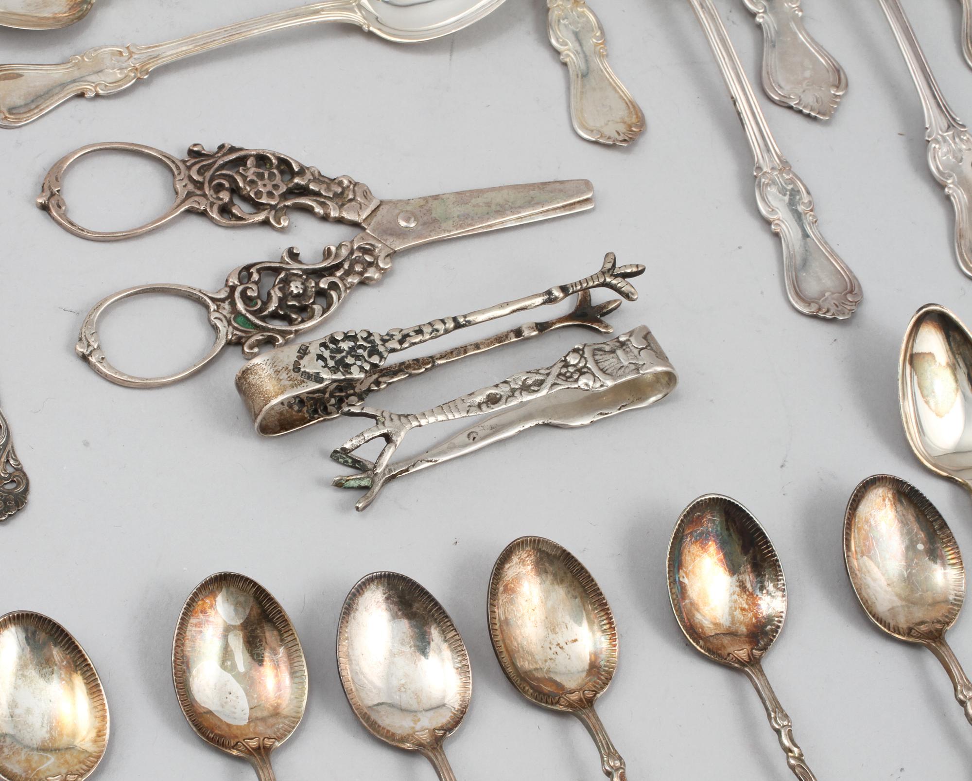 PARTI SILVER, 29 delar, 1900-tal. Vikt 452 g.
