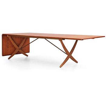 Hans J. Wegner, an 'AT-314' dinner table with flaps, Andreas Tuck, Denmark 1950-60s.