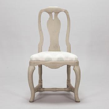 An 18th century rococo chair.