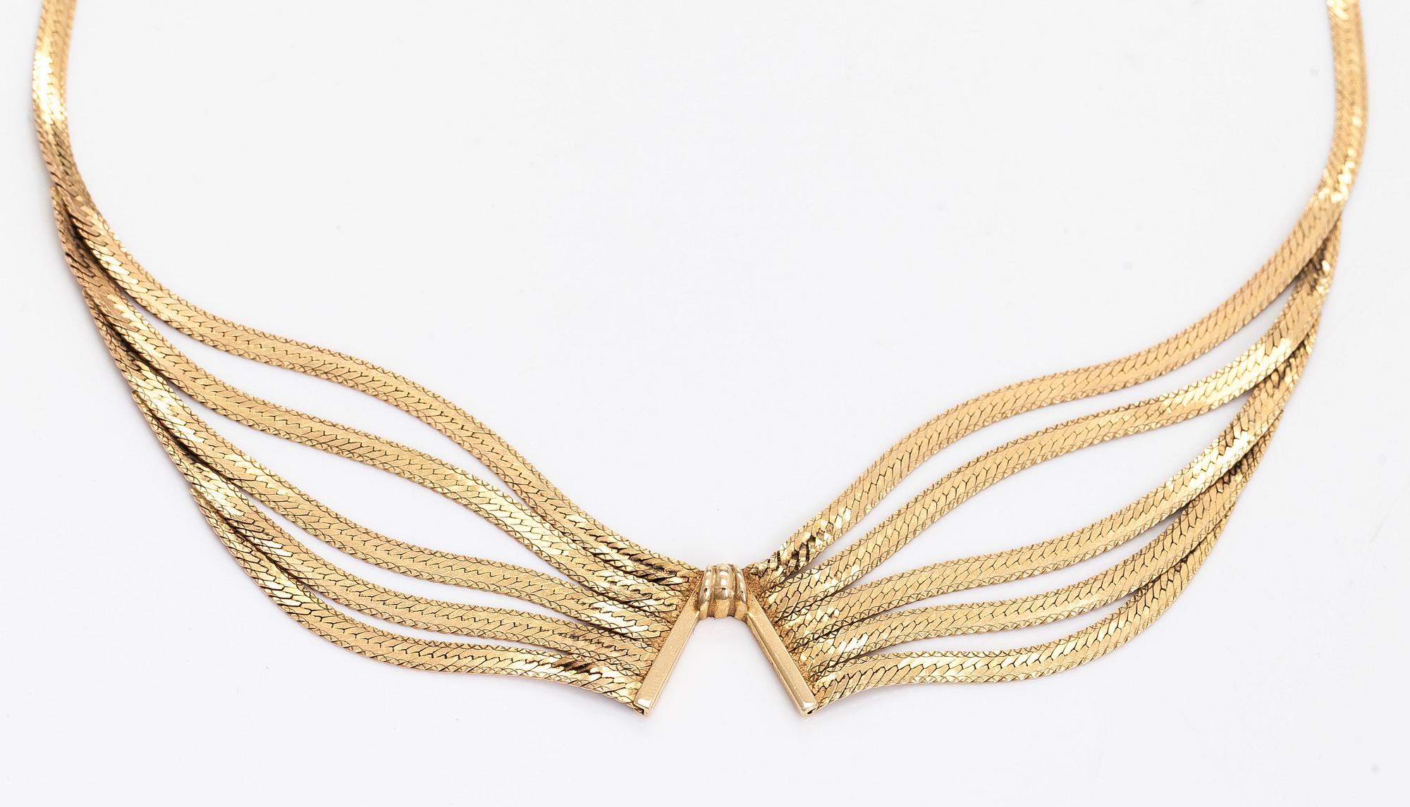 Necklace, 14K gold.