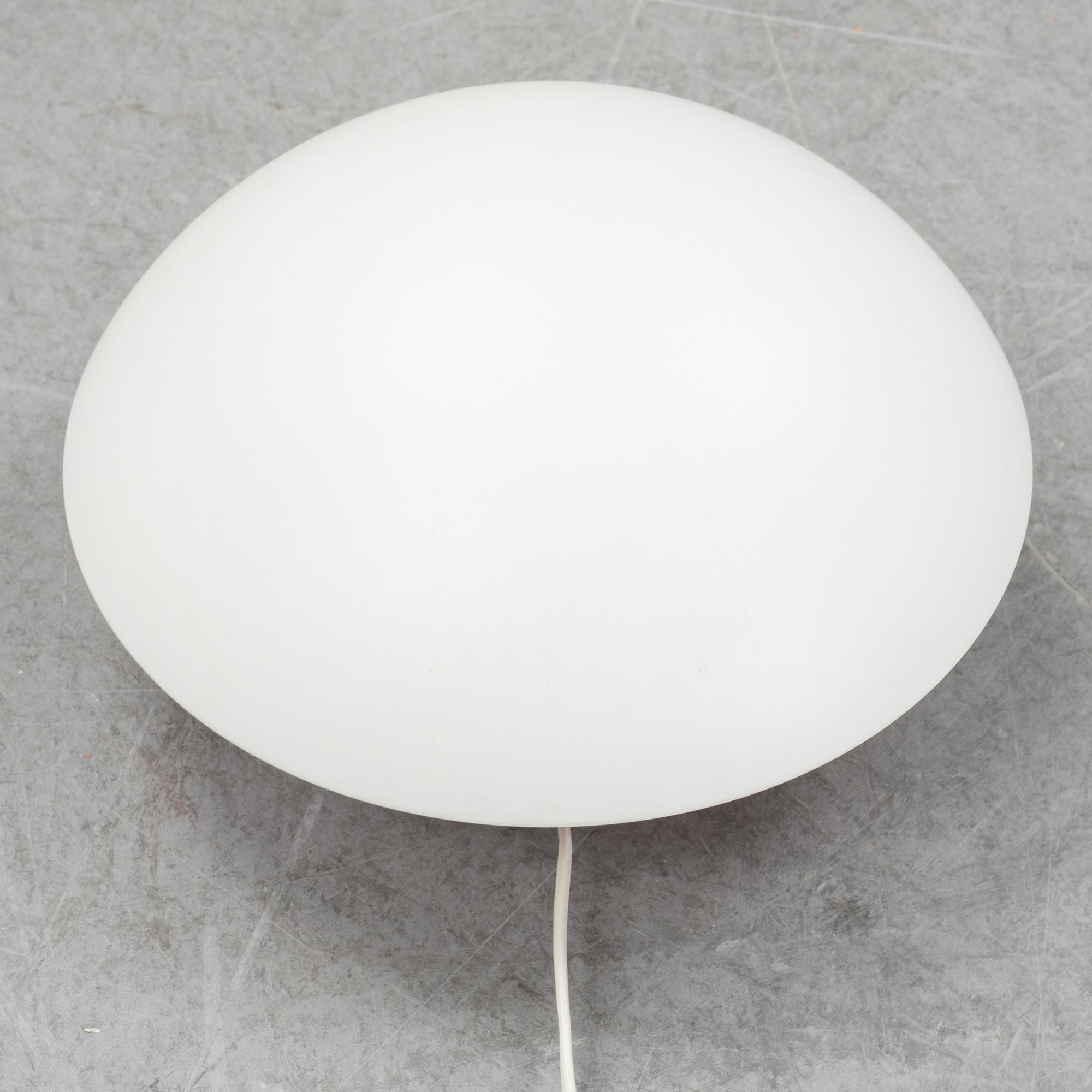 Poul Henningsen, a set of three white lacquered 'PH-Hat' wall lights by Louis Poulsen, 1960's.