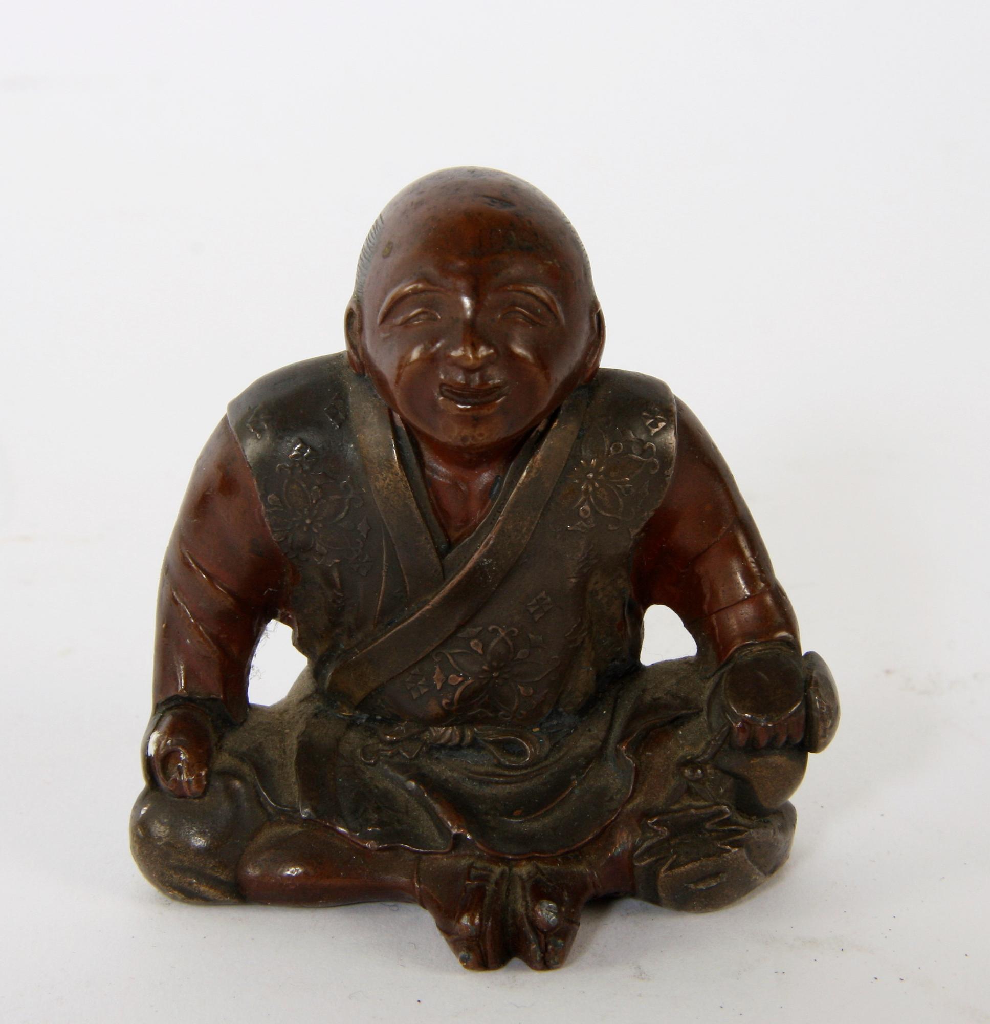 FIGURINER, 4 st, brons, trol Japan.