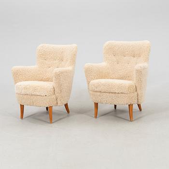 Fåtöljer ett par Swedish Modern 1940/50-tal.