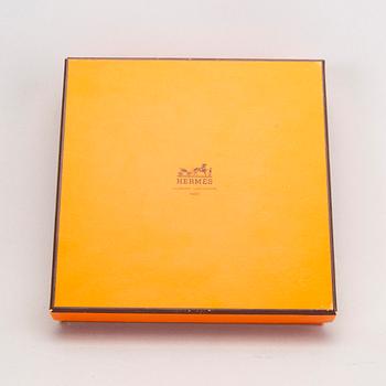 Hermès a set of four porcelain ashtrays later part of the 20th century.