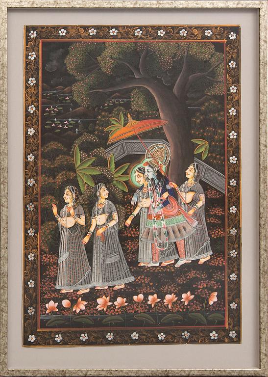 Unknown artist India 20th century gouache.