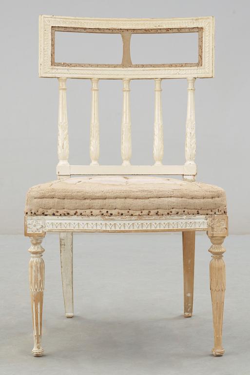 STOL, sengustaviansk, Ephraim Ståhl, Stockholm tidigt 1800-tal. Märkt ES.