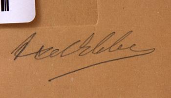 AXEL EBBE, etsning, sign.