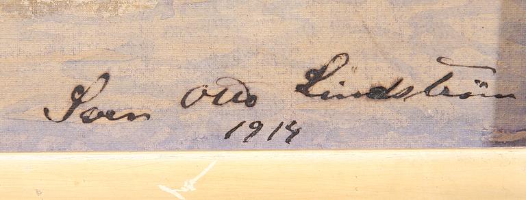 SVEN-OTTO LINDSTRÖM, akvarell, sign o dat 1914.