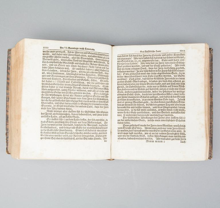 JOHANN JACOB RAMBACH, "...evangelische Betrachtungen über die..." Trycket hos Halle, Berlegung des Waisenhauses, 1742.